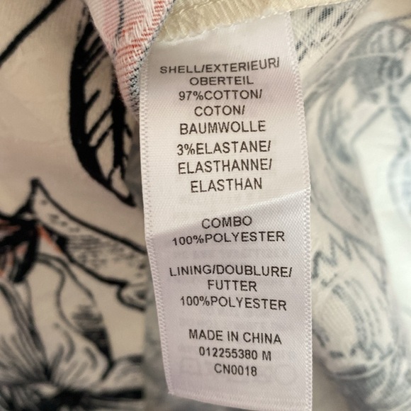 Adrianna Papell Jaquard Fit & Flare A-Line Dress Floral Print Classic White - Picture 11 of 13